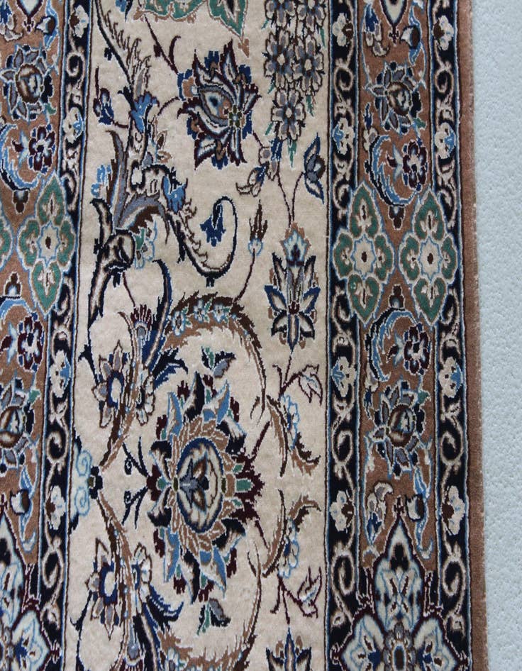 Detail image of  11' 6 x 16' 2  Hand Knotted Nain Persian Rug