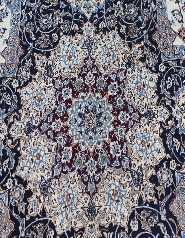 Detail image of  11' 6 x 16' 2  Hand Knotted Nain Persian Rug