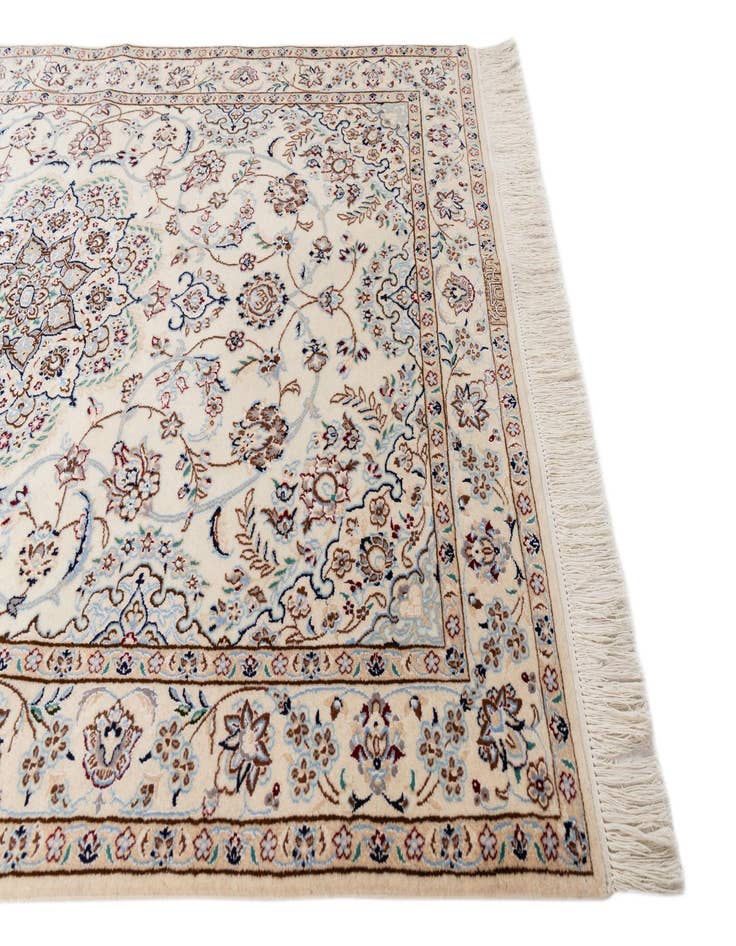 Detail image of  3' 3 x 5' 1  Hand Knotted Nain Persian Rug