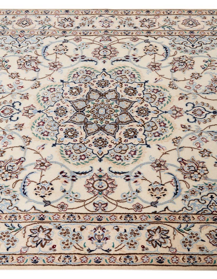 Detail image of  3' 3 x 5' 1  Hand Knotted Nain Persian Rug