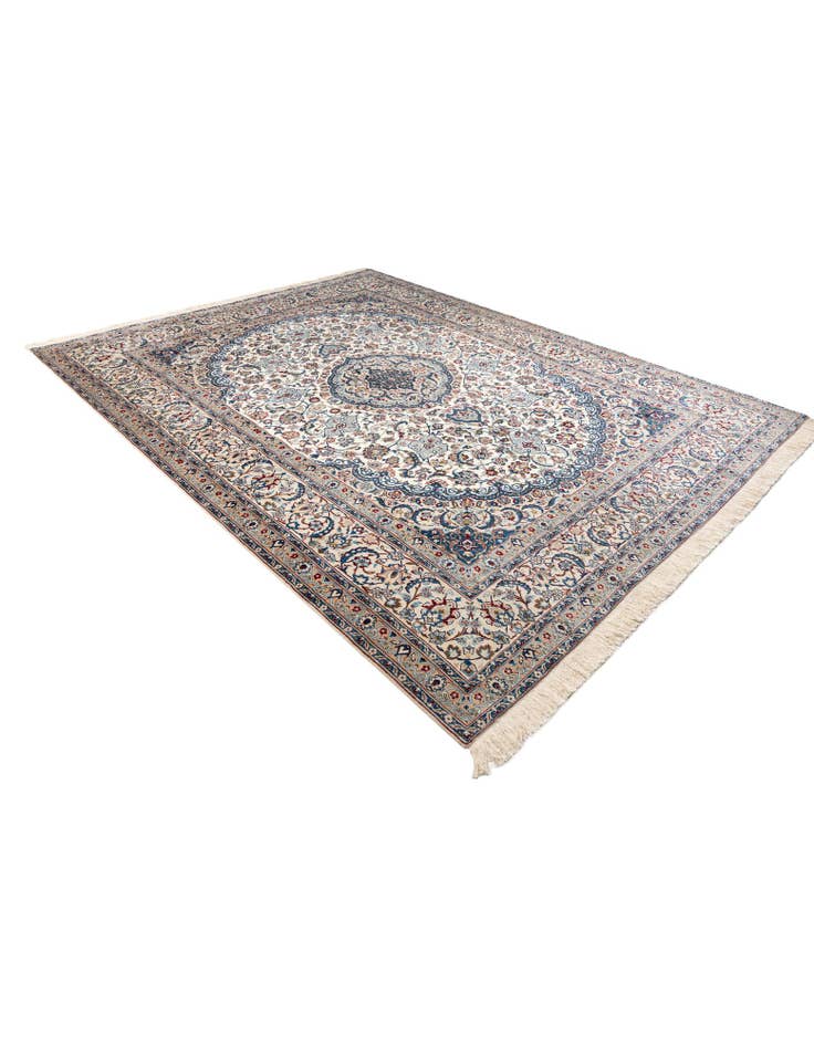 Detail image of  9' 8 x 13' 1  Hand Knotted Nain Persian Rug