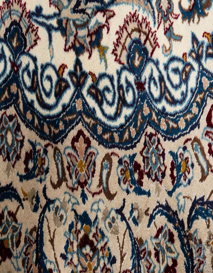 Detail image of  9' 8 x 13' 1  Hand Knotted Nain Persian Rug