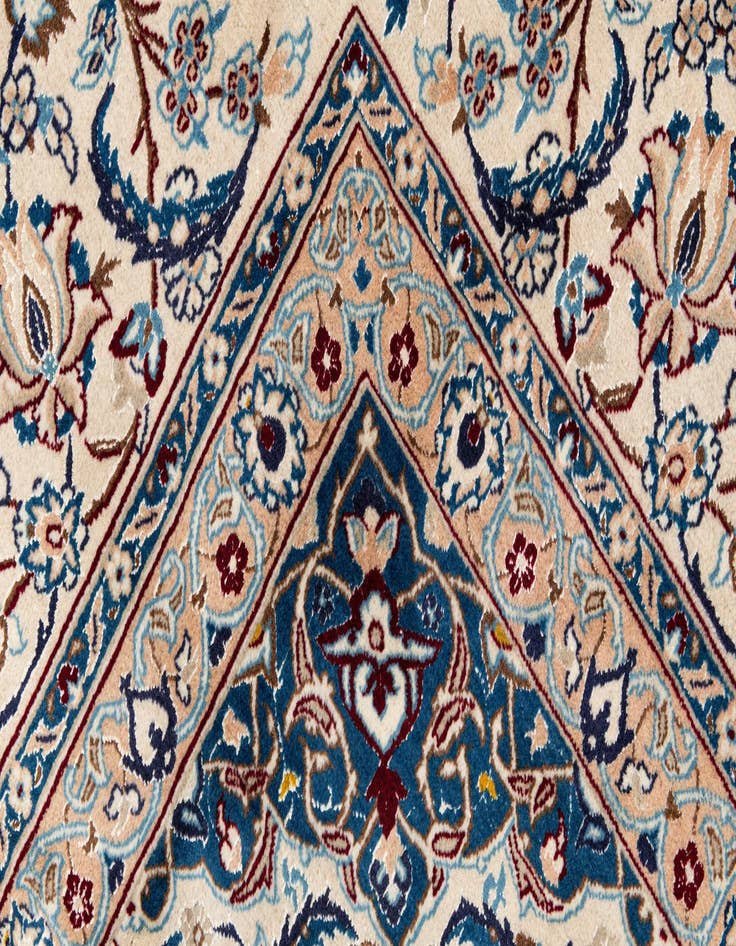 Detail image of  9' 8 x 13' 1  Hand Knotted Nain Persian Rug