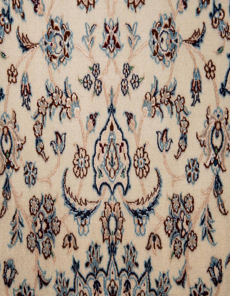 Detail image of  3' 4 x 5' 3  Hand Knotted Nain Persian Rug