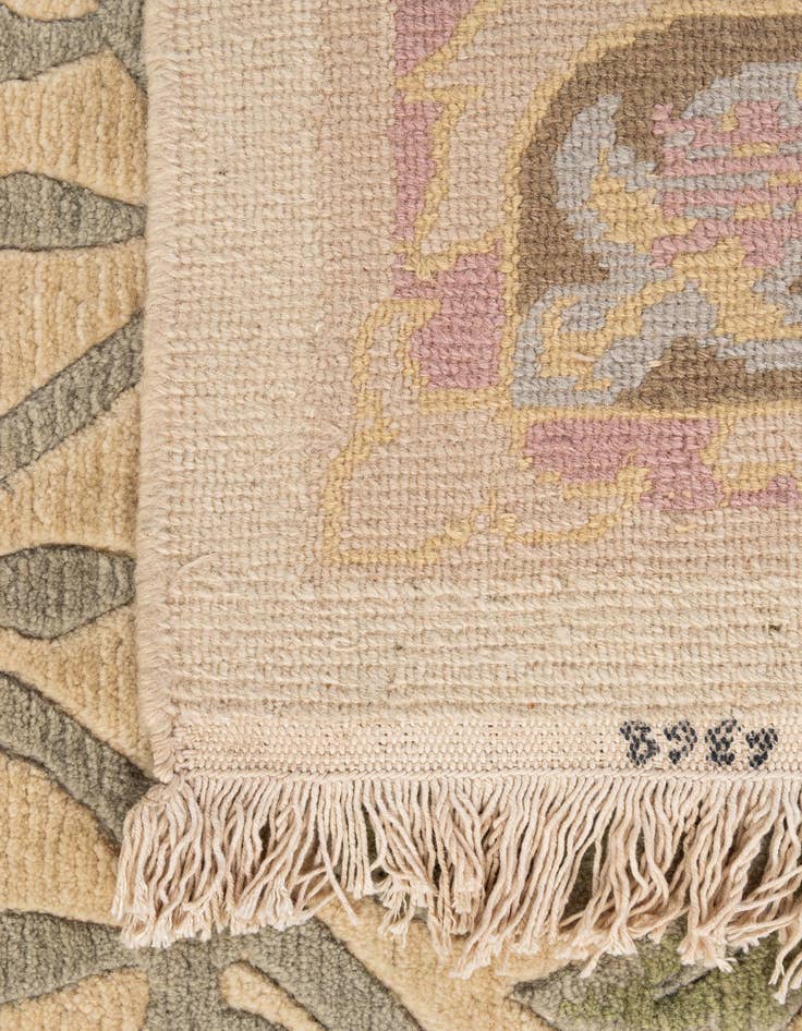 Detail image of  6' 1 x 8' 11  Hand Knotted Nepal Wool Rug