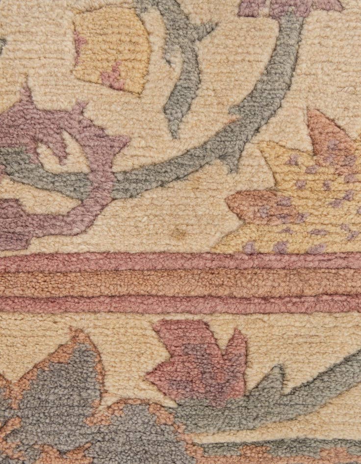 Detail image of  6' 3 x 9' 11  Hand Knotted Nepal Wool Rug