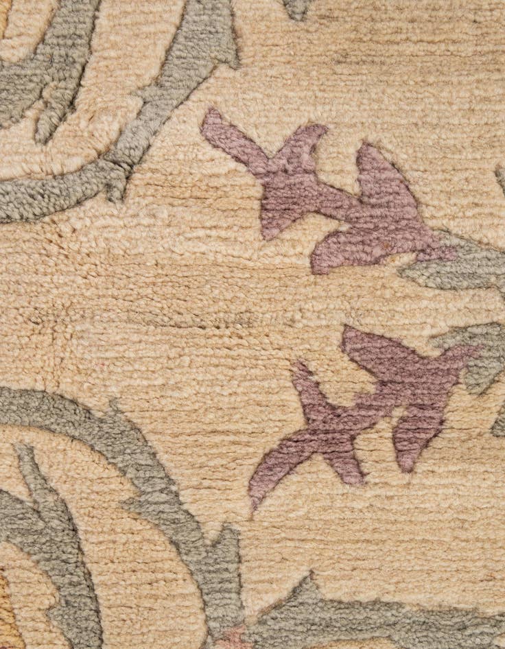 Detail image of  6' 3 x 9' 11  Hand Knotted Nepal Wool Rug