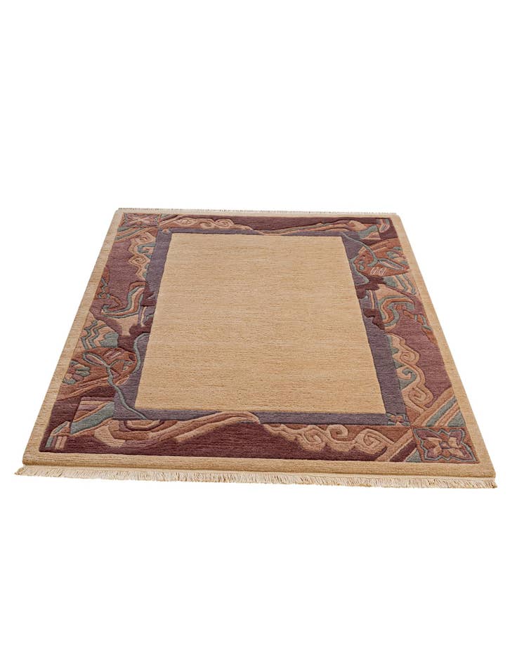 Detail image of  4' 1 x 5' 10  Hand Knotted Nepal Wool Rug