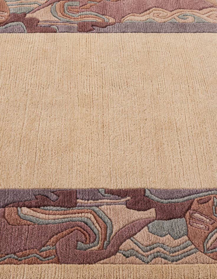 Detail image of  4' 1 x 5' 10  Hand Knotted Nepal Wool Rug