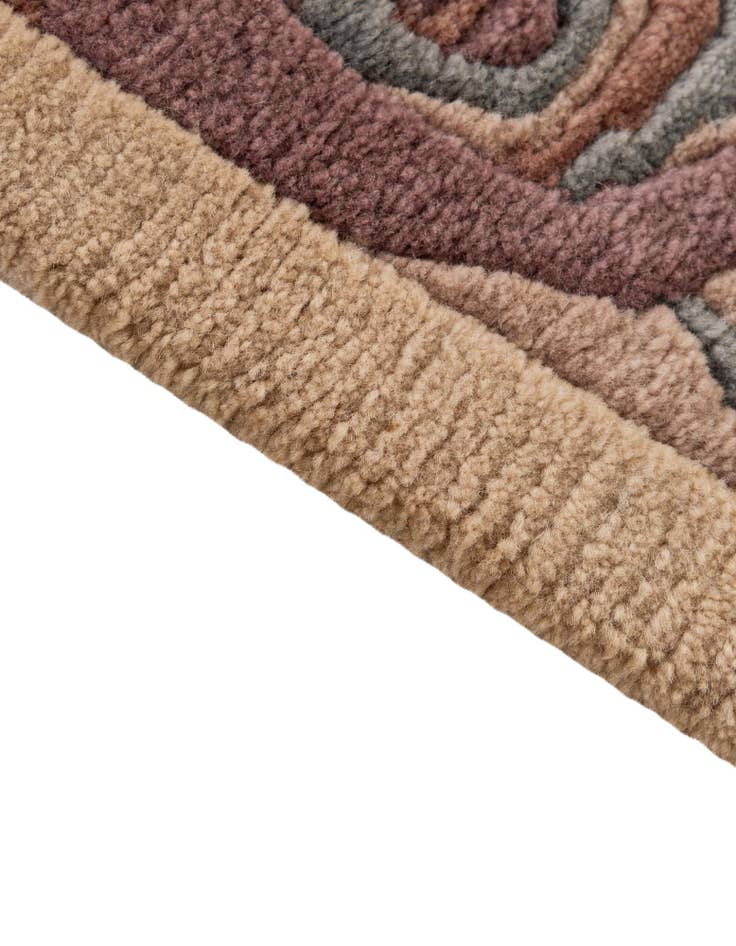 Detail image of  4' 1 x 5' 10  Hand Knotted Nepal Wool Rug