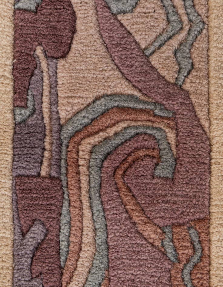 Detail image of  4' 1 x 5' 10  Hand Knotted Nepal Wool Rug