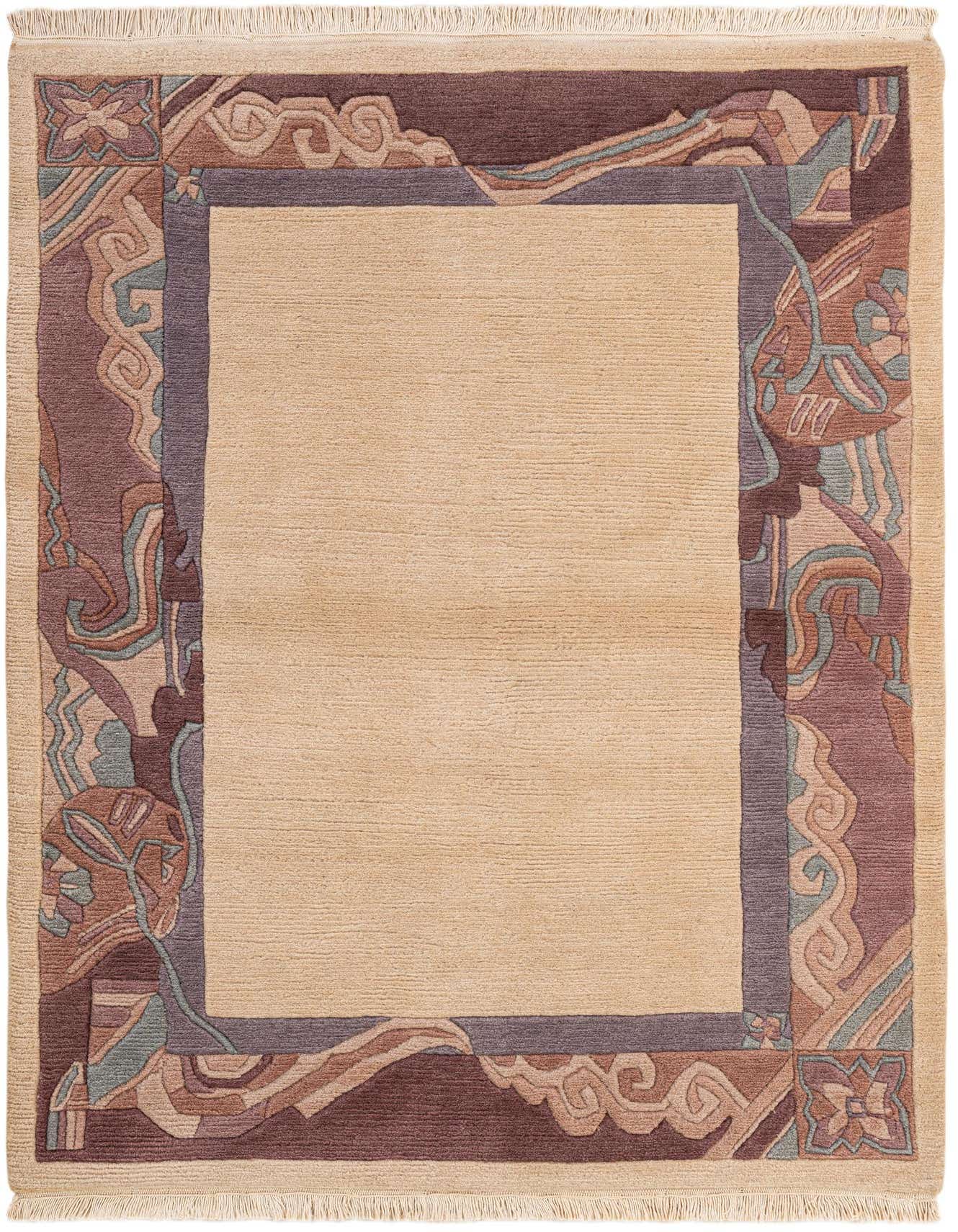 Primary image  4' 1 x 5' 10  Hand Knotted Nepal Wool Rug
