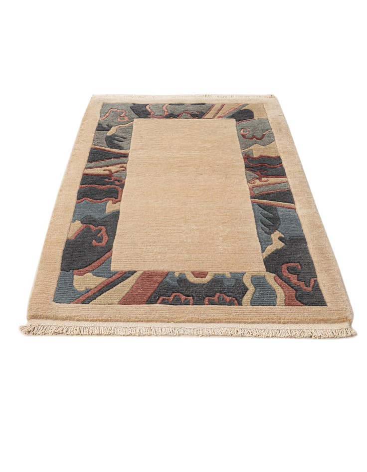 Detail image of  2' 9 x 4' 8  Hand Knotted Nepal Wool Rug