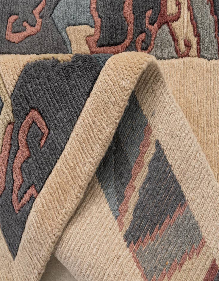 Detail image of  2' 9 x 4' 8  Hand Knotted Nepal Wool Rug