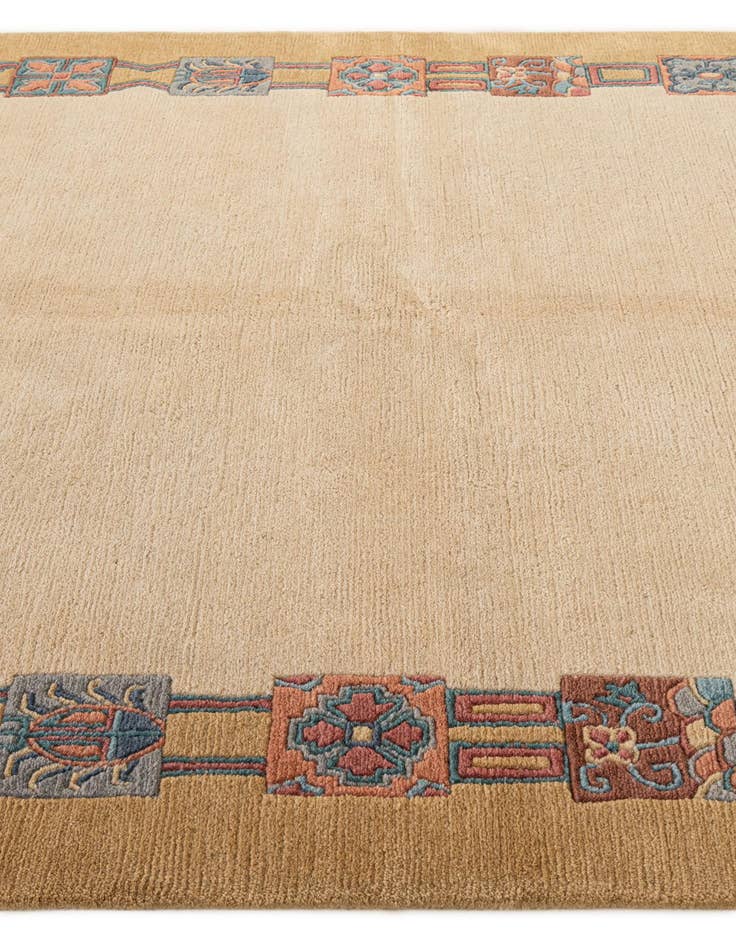 Detail image of  5' 9 x 8'  Hand Knotted Nepal Wool Rug