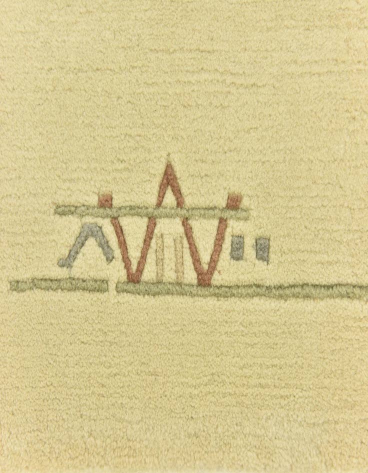 Detail image of  4' x 6'  Hand Knotted Nepal Wool Rug