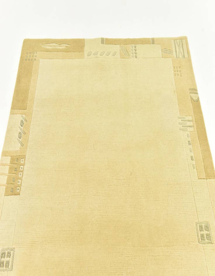 Detail image of  4' x 5' 10  Hand Knotted Nepal Wool Rug