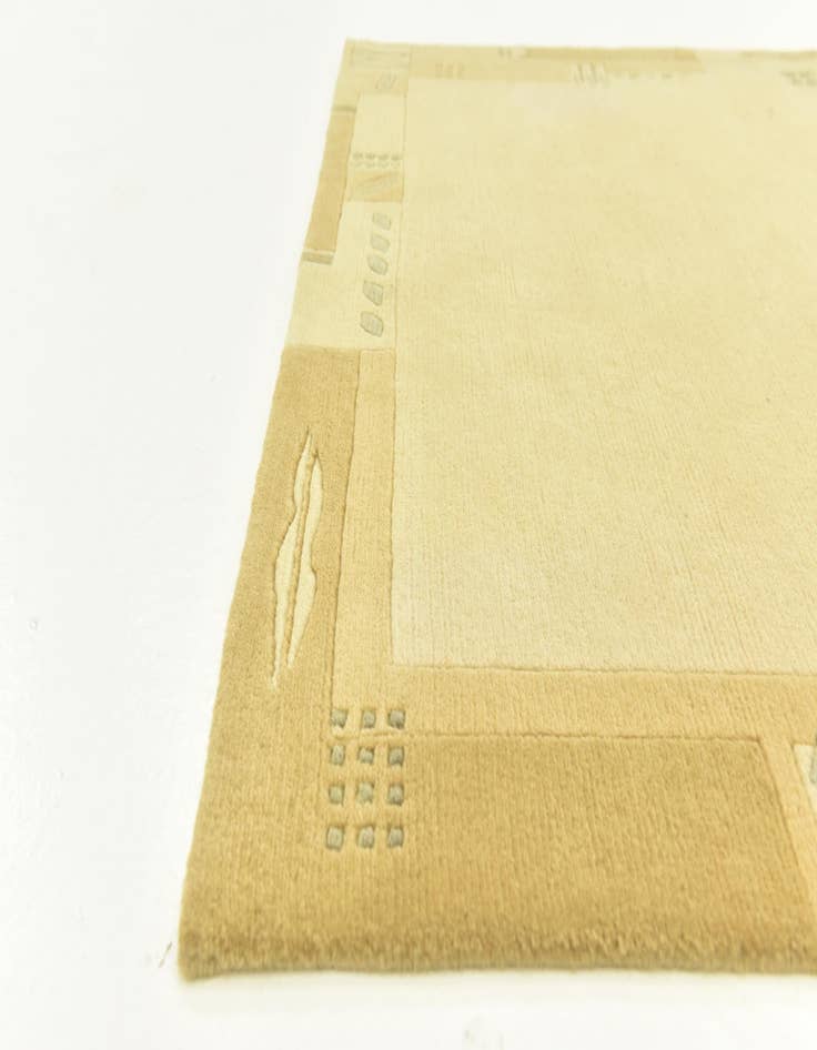 Detail image of  4' x 5' 10  Hand Knotted Nepal Wool Rug