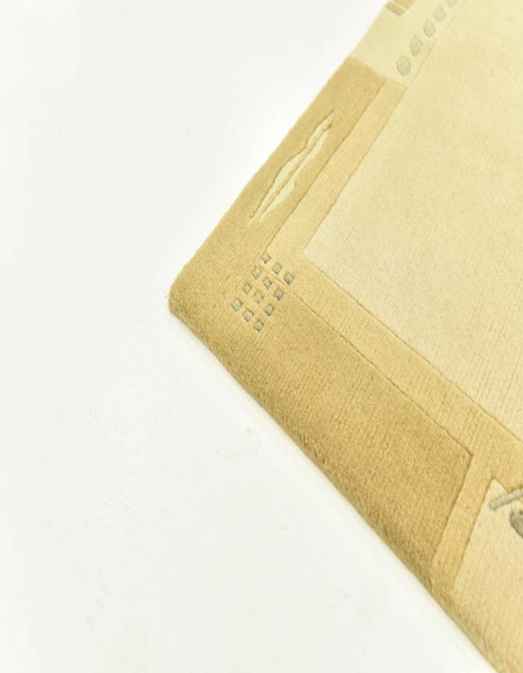 Detail image of  4' x 5' 10  Hand Knotted Nepal Wool Rug