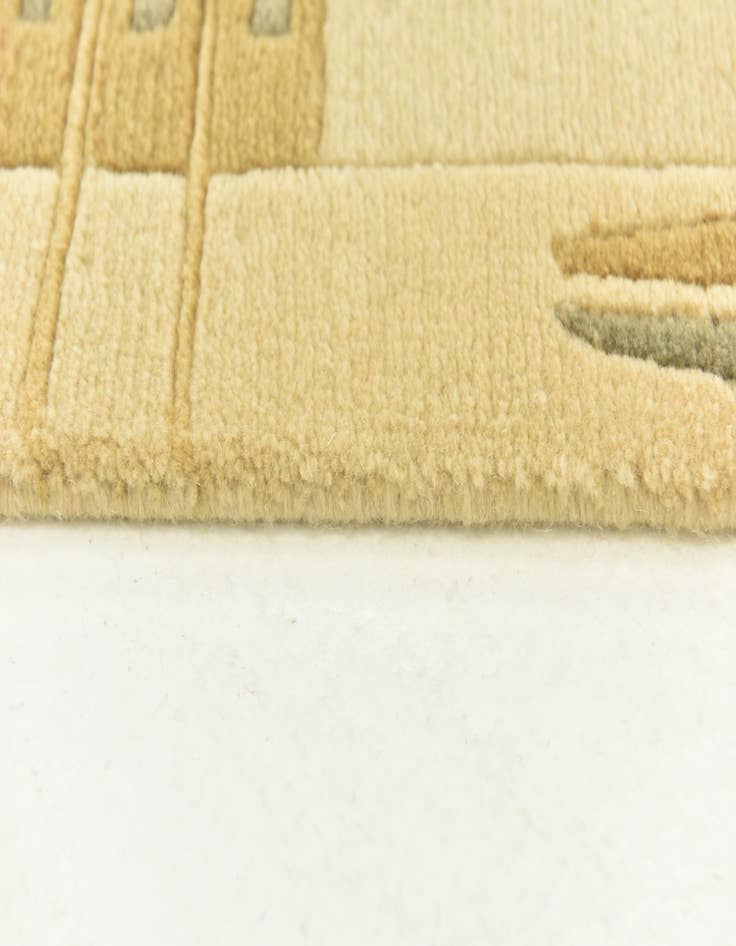 Detail image of  4' x 5' 10  Hand Knotted Nepal Wool Rug