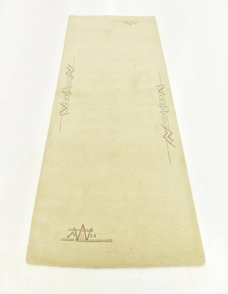 Detail image of  4' x 6'  Hand Knotted Nepal Wool Rug