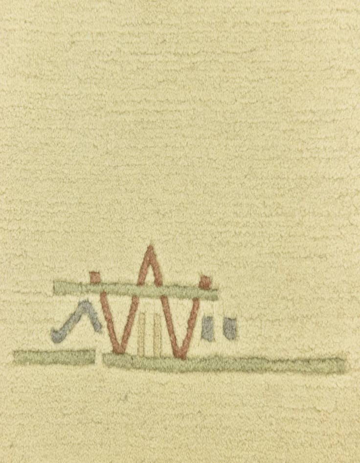 Detail image of  4' x 6'  Hand Knotted Nepal Wool Rug