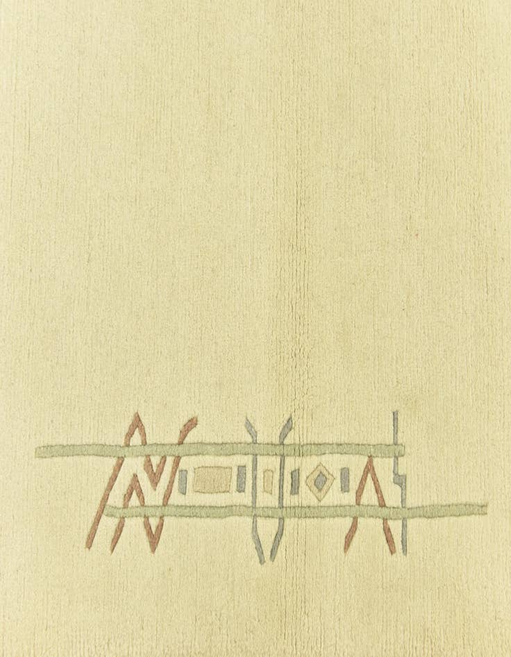 Detail image of  4' x 6'  Hand Knotted Nepal Wool Rug