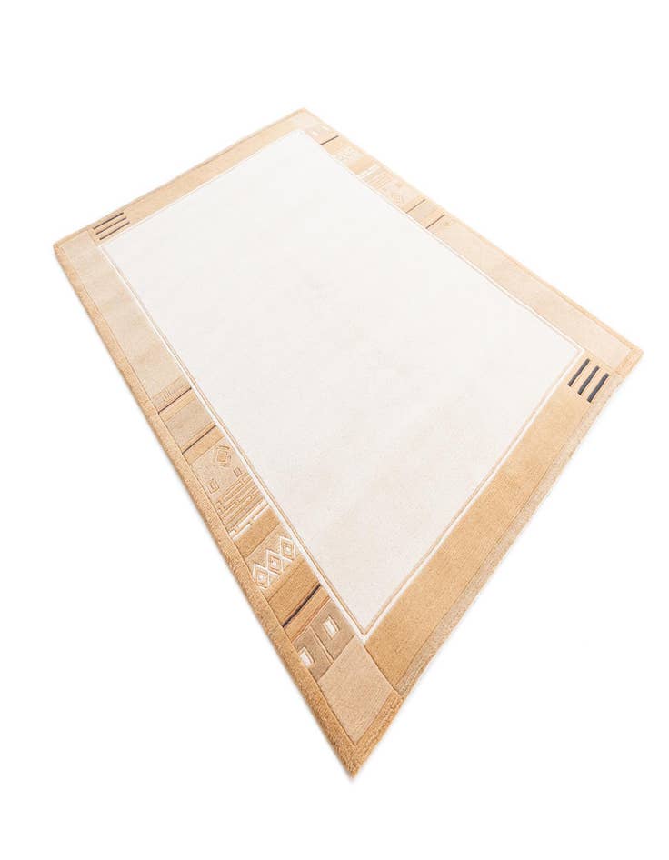 Detail image of  4' 8 x 6' 5  Hand Knotted Nepal Wool Rug