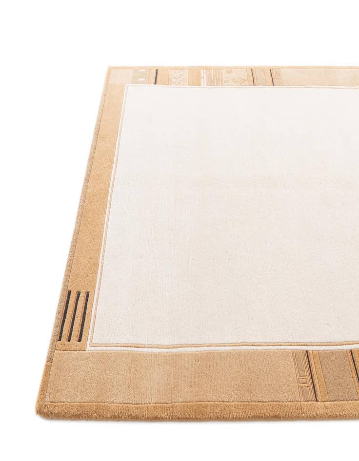 Detail image of  4' 8 x 6' 5  Hand Knotted Nepal Wool Rug