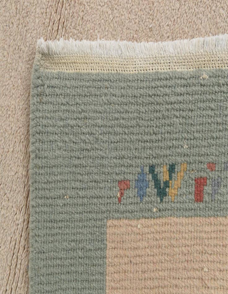 Detail image of  3' 1 x 5' 3  Hand Knotted Nepal Wool Rug