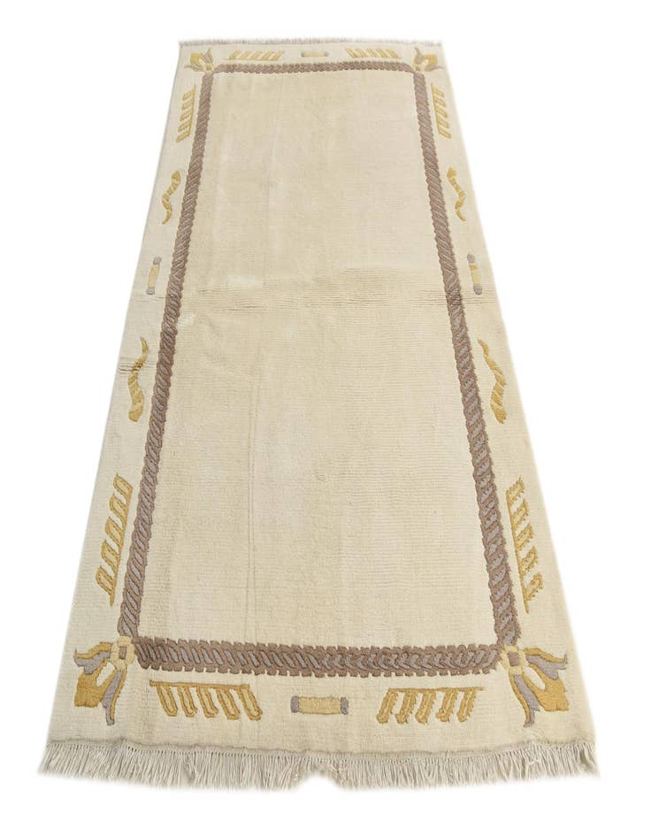 Detail image of  4' 9 x 7'  Hand Knotted Nepal Wool Rug