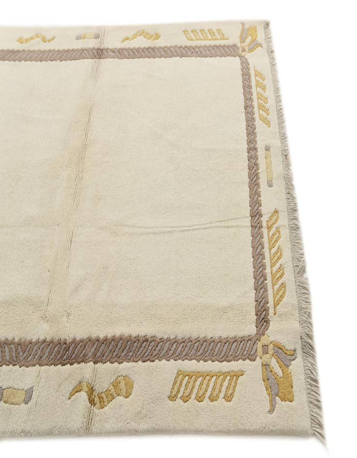 Detail image of  4' 9 x 7'  Hand Knotted Nepal Wool Rug