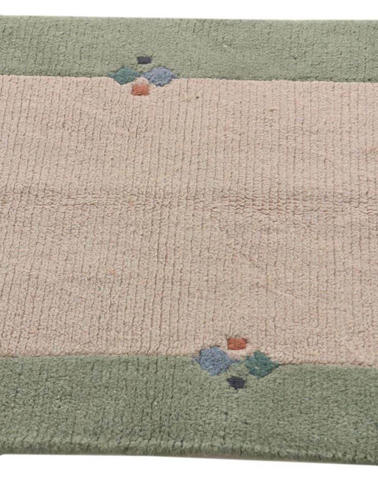 Detail image of  2' 4 x 4' 4  Hand Knotted Nepal Wool Rug