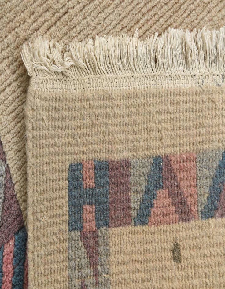 Detail image of  3' 4 x 4' 8  Hand Knotted Nepal Wool Rug