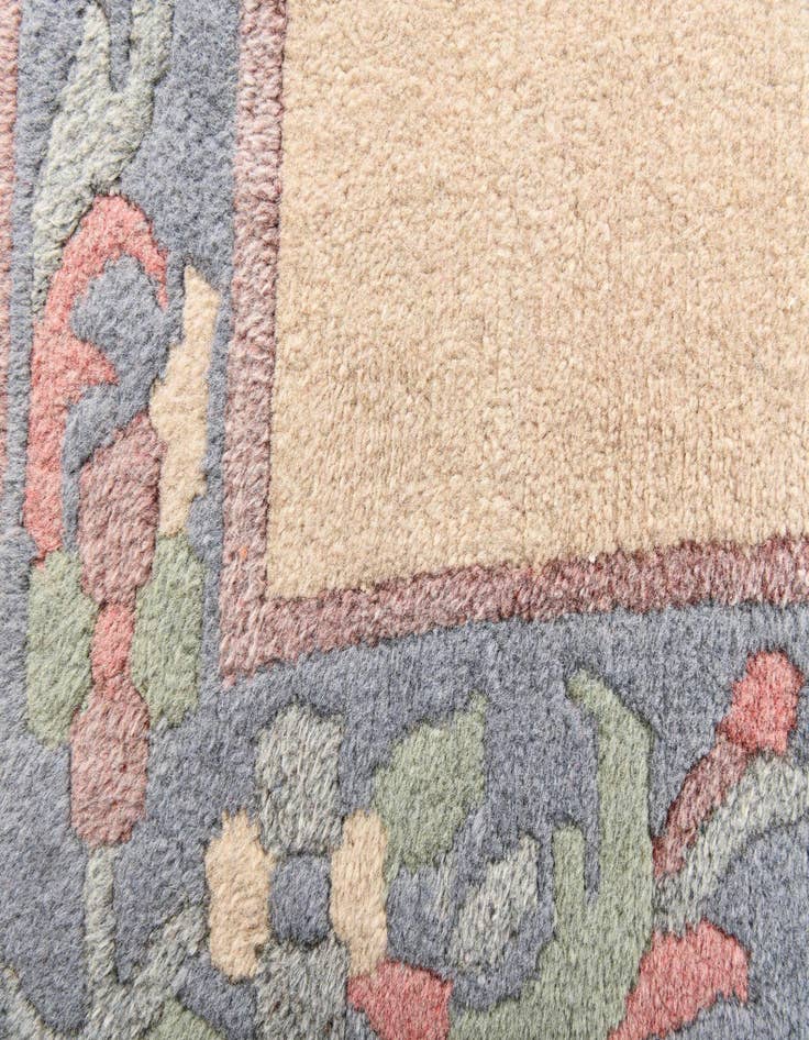 Detail image of  4' x 6'  Hand Knotted Nepal Wool Rug