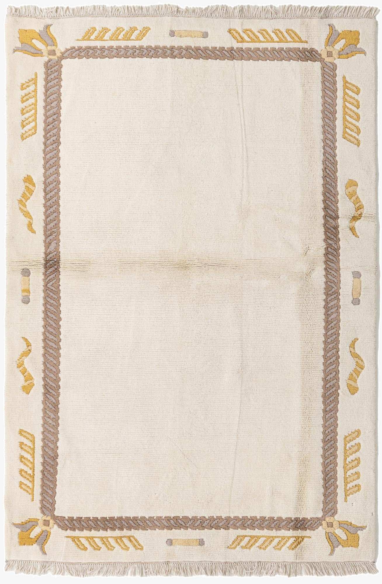  4' 9 x 7'  Hand Knotted Nepal Wool Rug