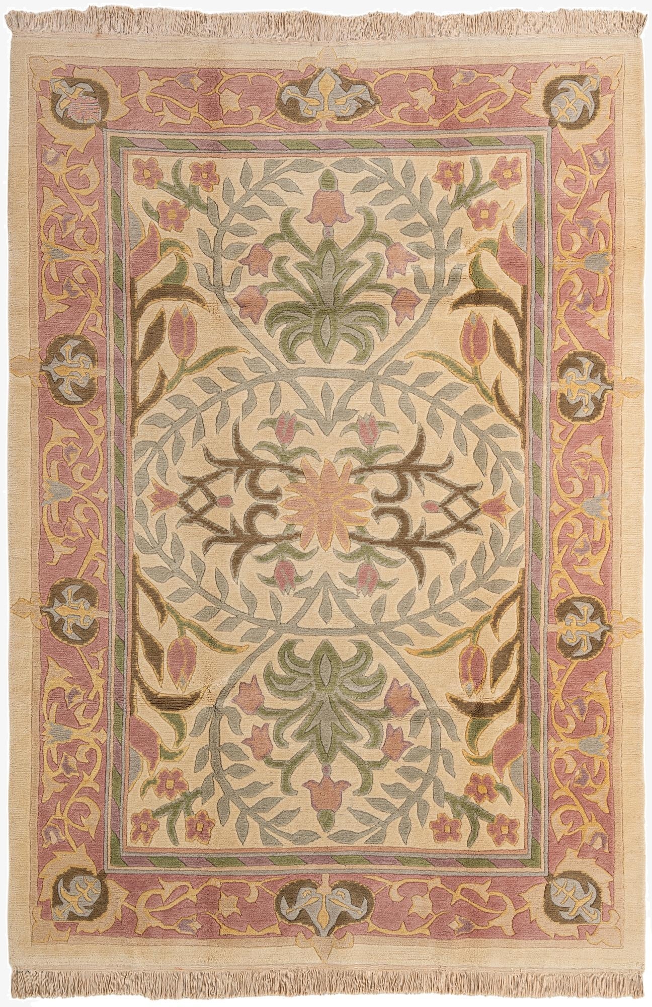  6' 1 x 8' 11  Hand Knotted Nepal Wool Rug