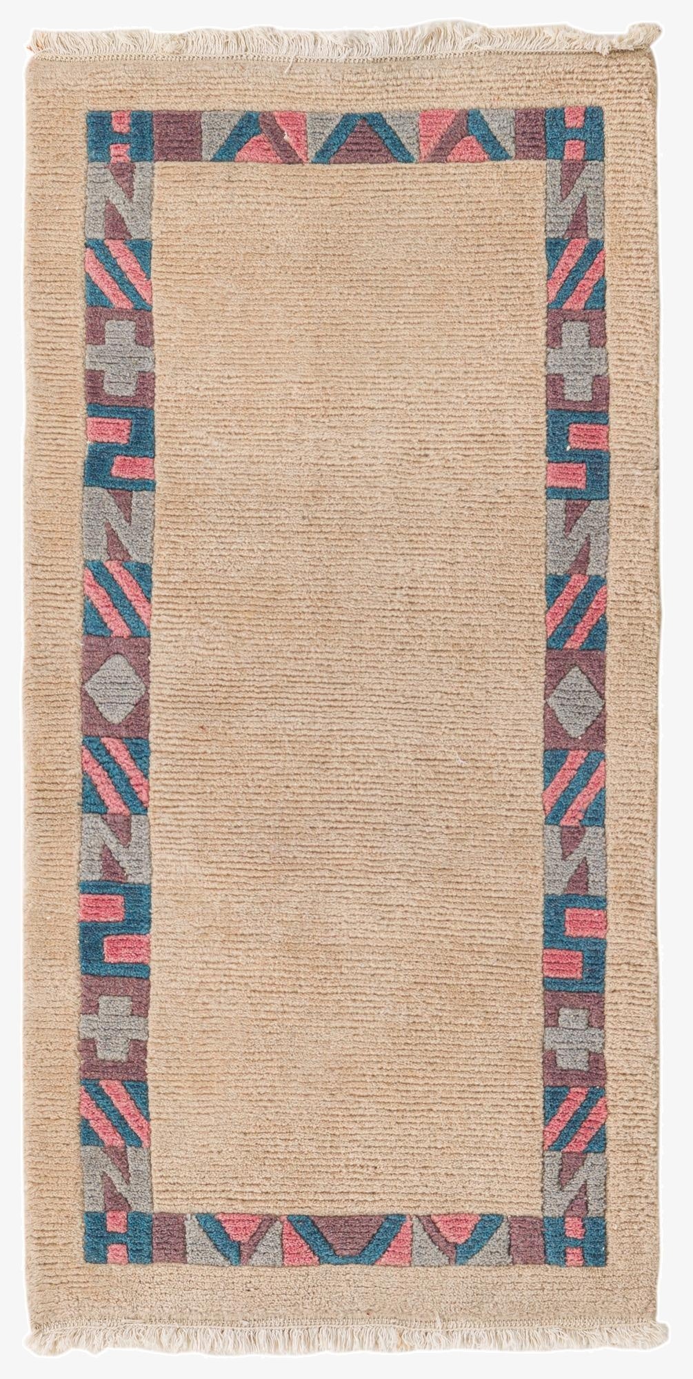 3' 4 x 4' 8  Hand Knotted Nepal Wool Rug