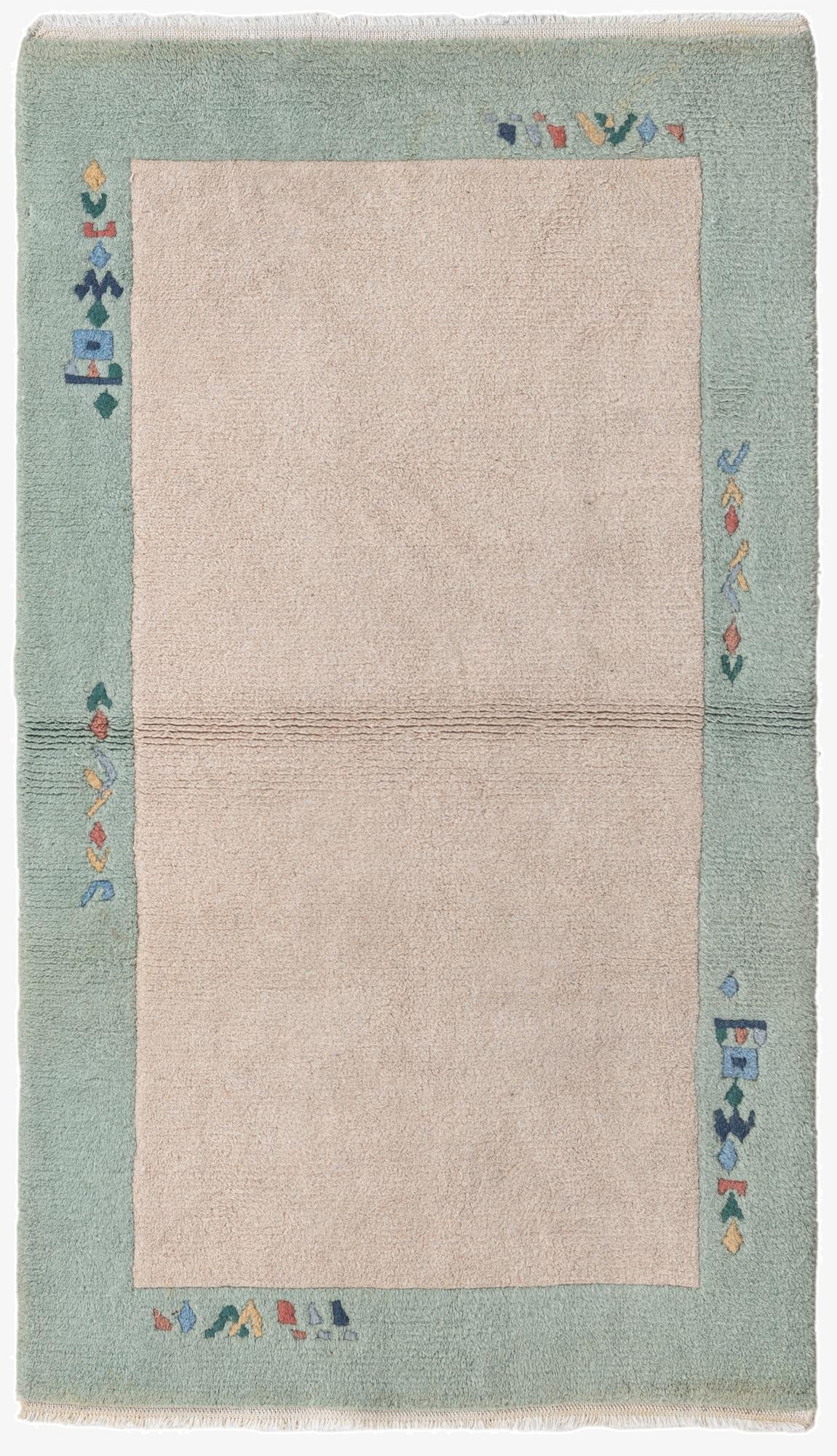  3' 1 x 5' 3  Hand Knotted Nepal Wool Rug