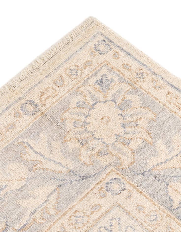 Detail image of  6' 1 x 9'  Hand Knotted Oushak Wool Rug