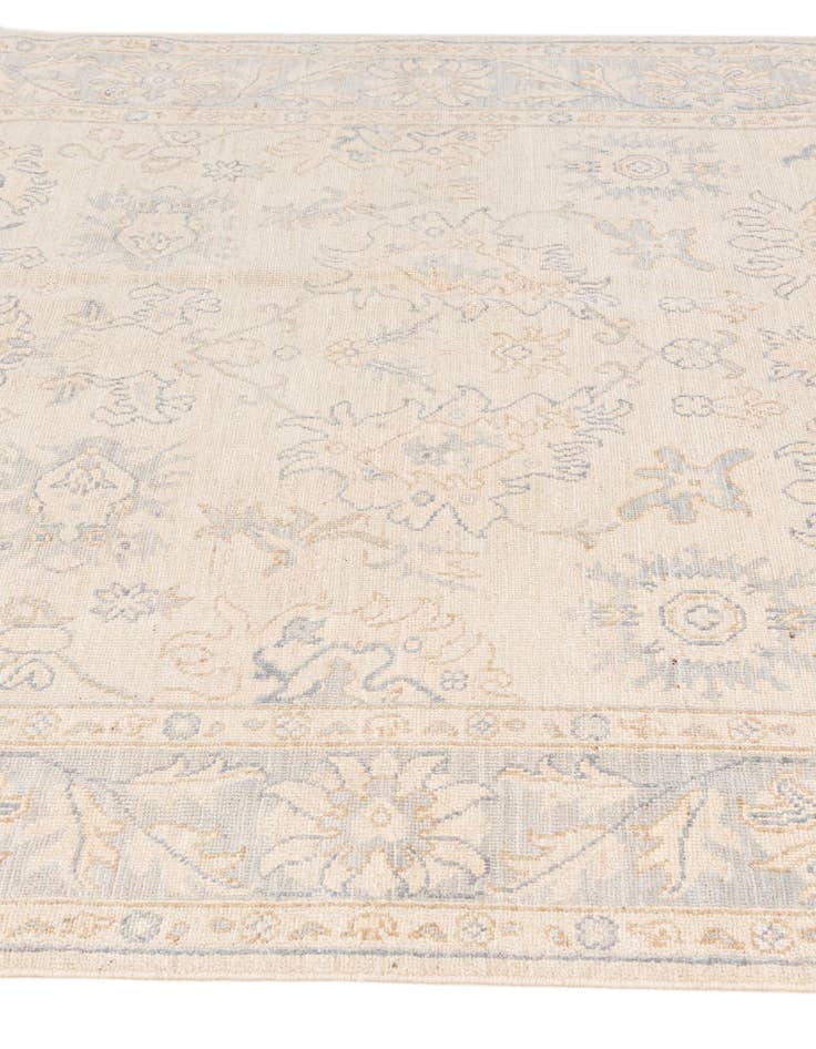 Detail image of  6' 1 x 9'  Hand Knotted Oushak Wool Rug