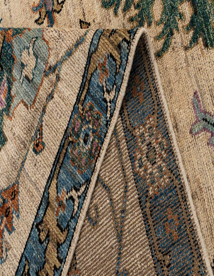 Detail image of  6' 1 x 9' 2  Hand Knotted Oushak Wool Rug