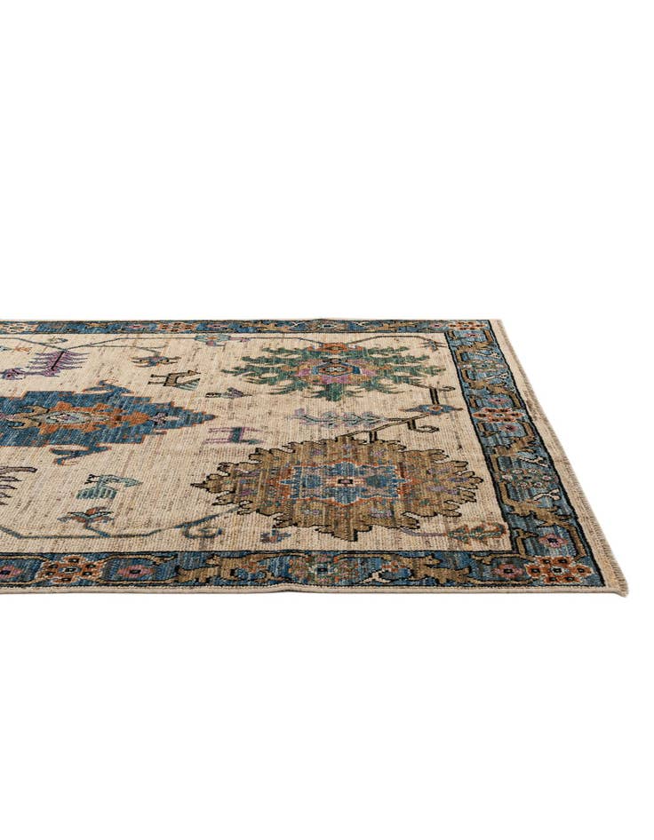 Detail image of  6' 1 x 9' 2  Hand Knotted Oushak Wool Rug