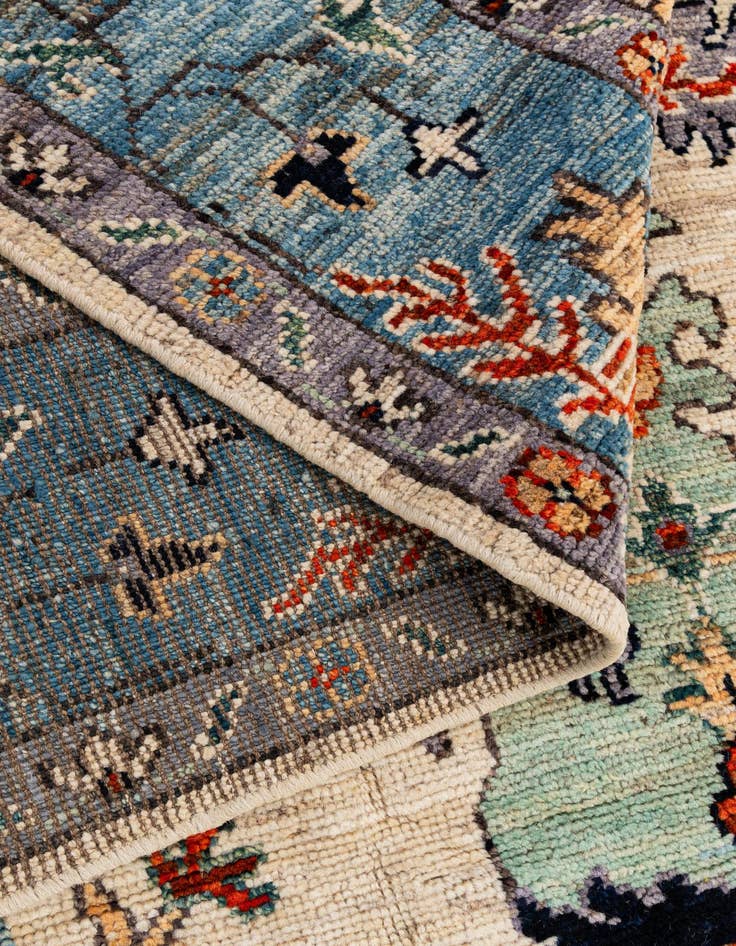 Detail image of  9' 4 x 12' 2  Hand Knotted Oushak Wool Rug