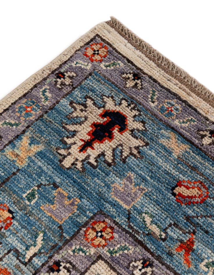 Detail image of  9' 4 x 12' 2  Hand Knotted Oushak Wool Rug