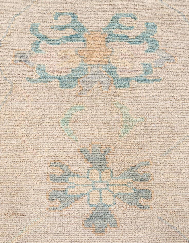 Detail image of  12' 2 x 14' 11  Hand Knotted Oushak Wool Rug