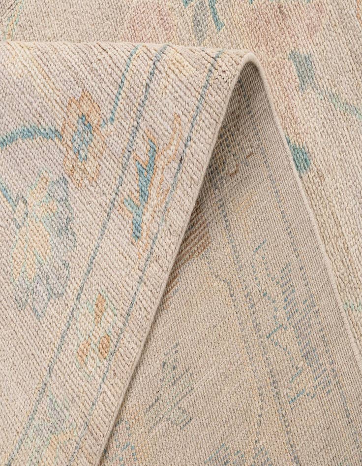 Detail image of  12' 2 x 14' 11  Hand Knotted Oushak Wool Rug