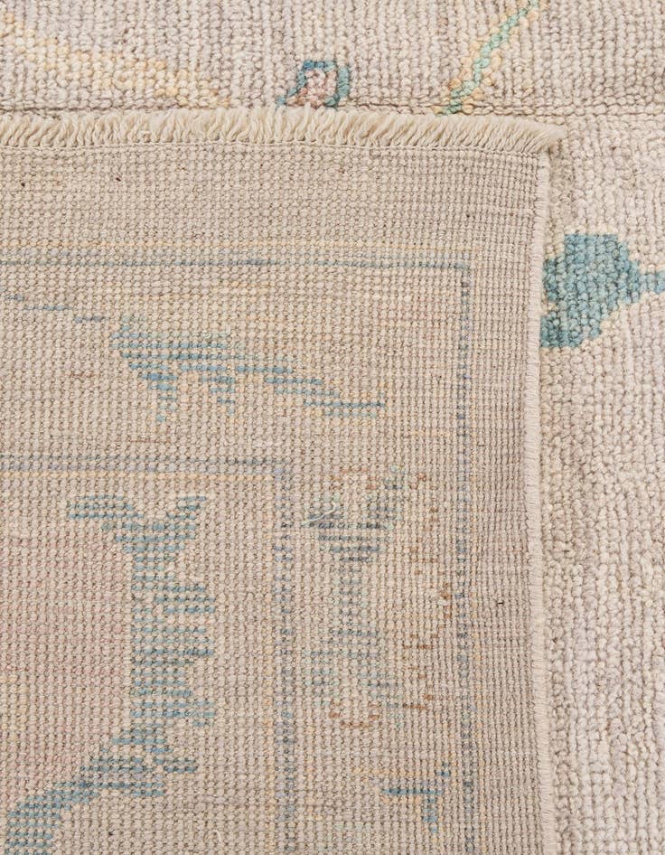 Detail image of  12' 2 x 14' 11  Hand Knotted Oushak Wool Rug