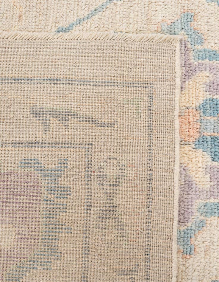 Detail image of  12' 2 x 15'  Hand Knotted Oushak Wool Rug