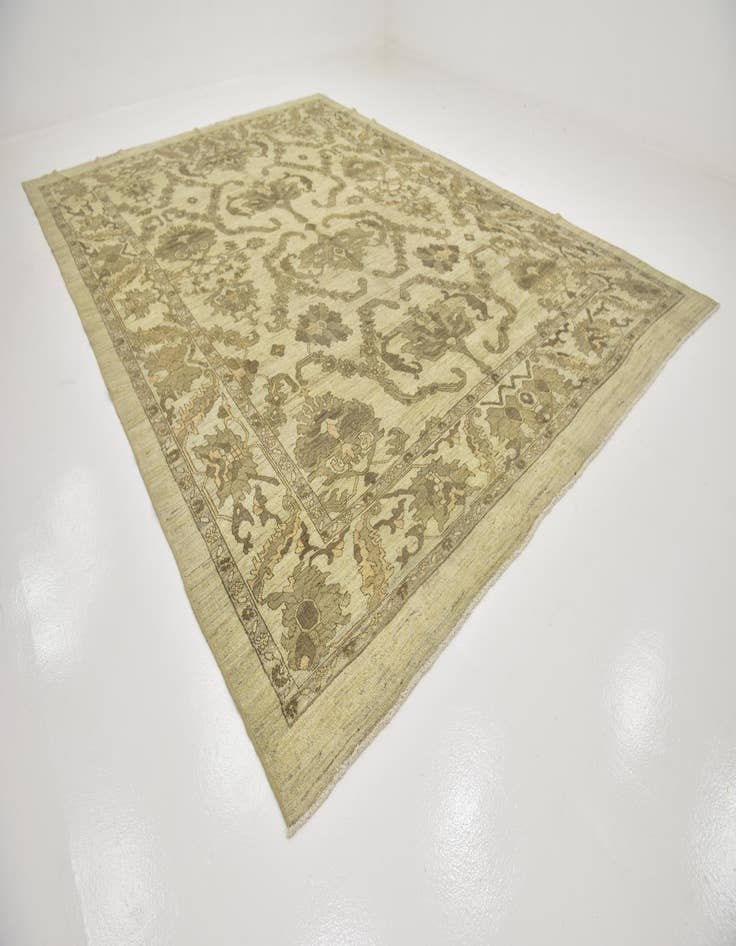 Detail image of  11' 4 x 15' 9  Hand Knotted Oushak Wool Rug